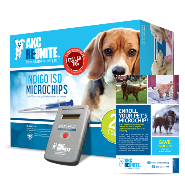 Puppy ID Kit - Indigo ISO+ Microchips with Tags